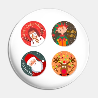 Christmas Label Collection Pin