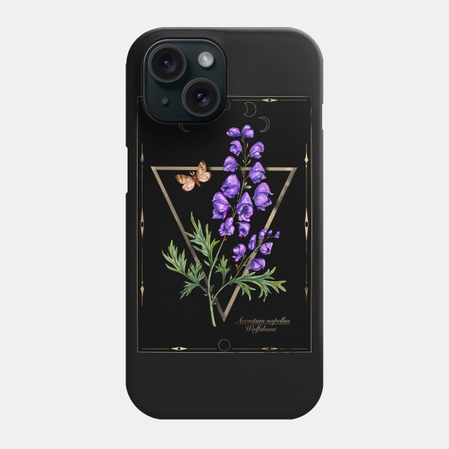 Wolfsbane magical print Phone Case by Sitenkova