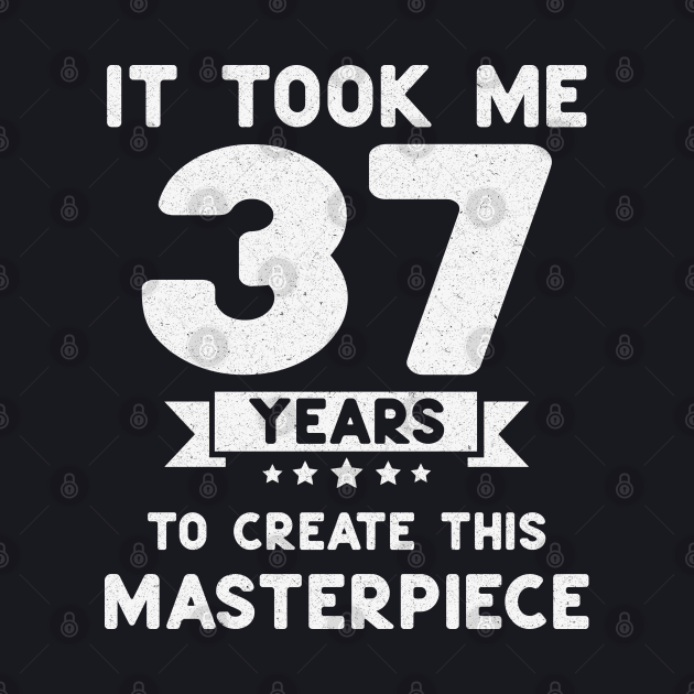 funny 37th Birthday gift idea 37 years old 37th Birthday Baseball T
