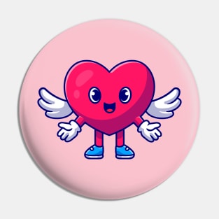 Cute Heart Angel Love Cartoon Pin