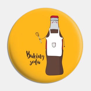 Baking Soda- Funny Cute Baking Gift Pin