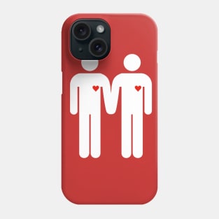 Two man white Phone Case