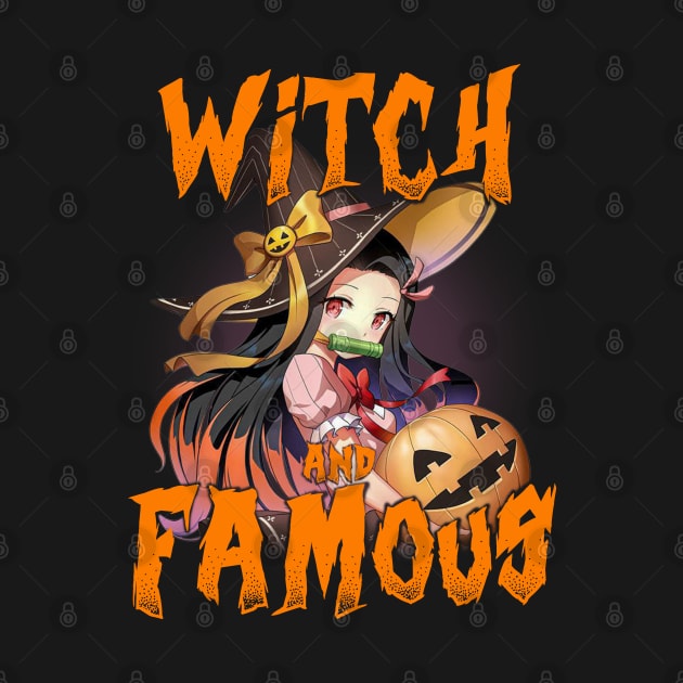 Funny Halloween Puns Anime Witch and Famous by clvndesign