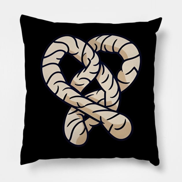 Pretzel Pillow by NomiCrafts