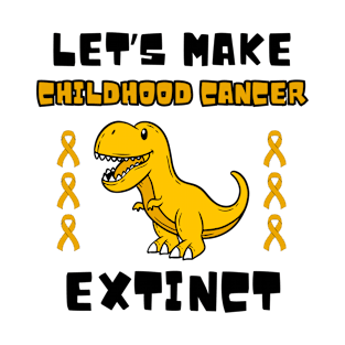 Childhood Cancer Extinct Dinosaur Dino Pediatrician Pedia T-Shirt