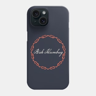 Bah Humbug Christmas Holidays Candy Canes Wreath Phone Case