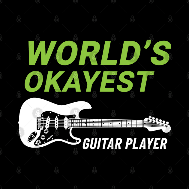 World's Okayest Guitar Player S-Style Electric Guitar Dark Theme by nightsworthy