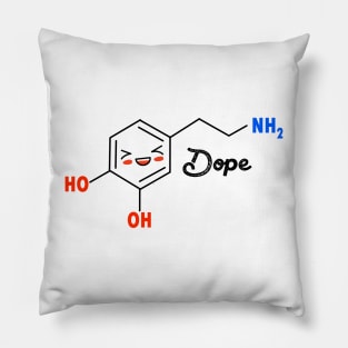 Dopamine Funny &amp; Dope Meme Chemical Structure Pillow