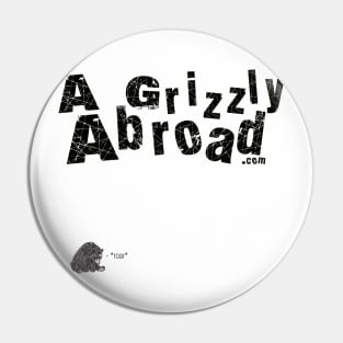 A Grizzly Abroad Logo (Alternate) Pin