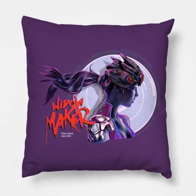 One Shot One Kill Pillow by barrettbiggers