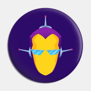 SPACEMAN – Graphic Portrait Pin