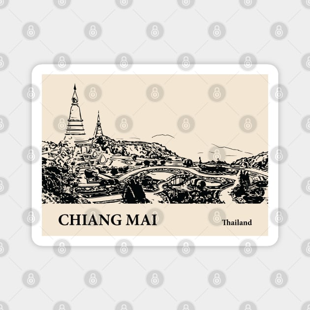 Chiang Mai - Thailand Magnet by Lakeric