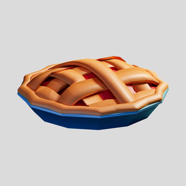 Pie - Low poly delicious home baked pie by FoxAndBear