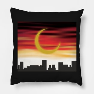 Crescent City inspired digital painting Pillow