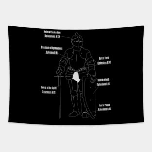 The full armor of God (inverted) Tapestry