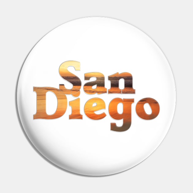 San Diego Pin by afternoontees