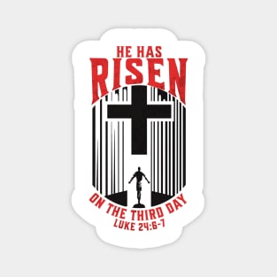 He Has Risen Matthew 28:6 Bible Verse for Easter V2 Magnet