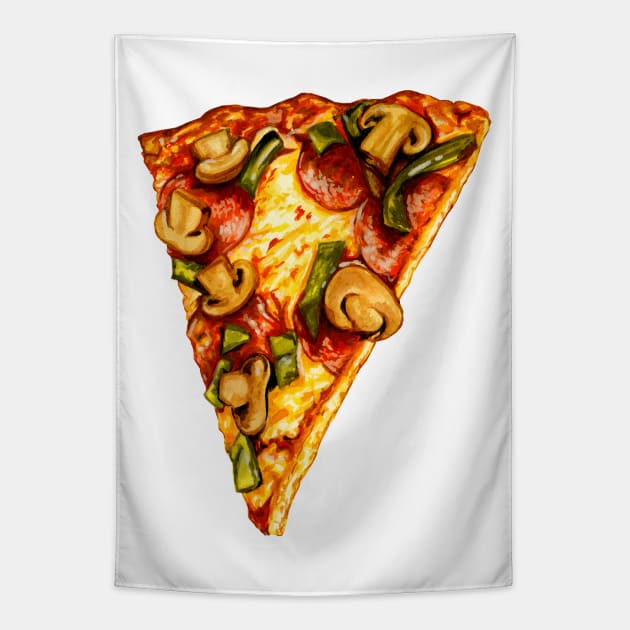 Pizza Tapestry by KellyGilleran