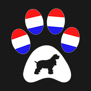 Cocker Spaniel USA Paw T-Shirt