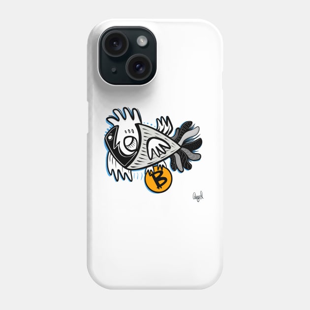 BTC HOLD Phone Case by Angel Rivas