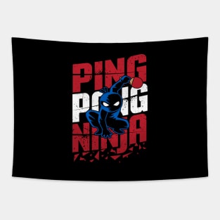 Table Tennis Ping Pong Funny Birthday Gift Tapestry