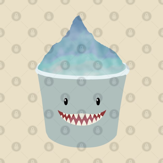 Hawaiian shaved ice shark by Becky-Marie