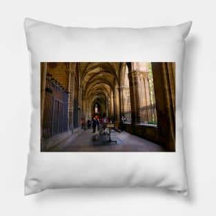 The Gothic cloister Pillow