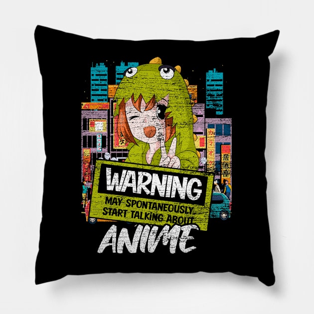 Quote Manga Chibi Kawai Anime Girl Anime Pillow by ShirtsShirtsndmoreShirts