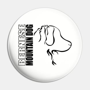 Bernese Mountain Dog profile dog Pin