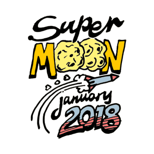 Supermoon / Super Moon January 2018 T-Shirt