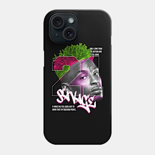 21 Savage Face Phone Case