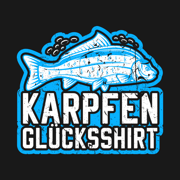 Karpfen Glücksshirt Angler Geschenke Karpfenfischen by Humbas Fun Shirts