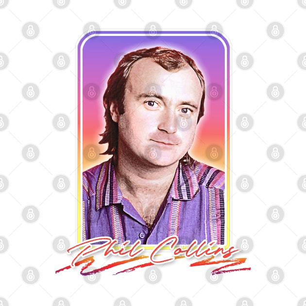 Phil Collins /// Retro 80s Aesthetic Fan Design by DankFutura