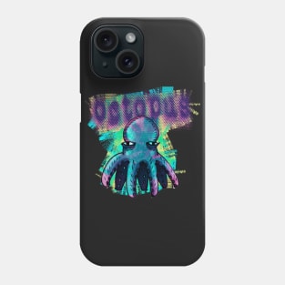 octopus cartoon style funny illustration Phone Case