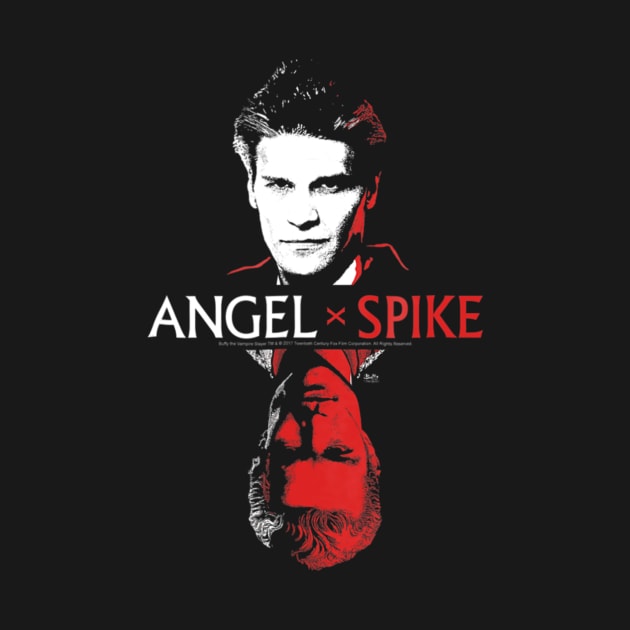 Buffy Face To Face Angel Spike by defreitasysou