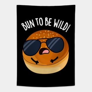 Bun To Be Wild Funny Food Puns Tapestry