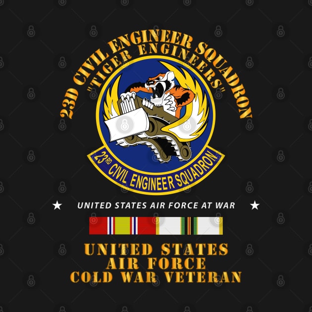 23d Civil Engineer Squadron - Tiger Engineers - Cold War Vet w COLD SVC by twix123844