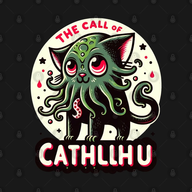 Cthulhu Cat - Mysterious Mythical Feline by Unlogico