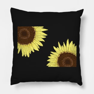 Sunflower Pattern Pillow