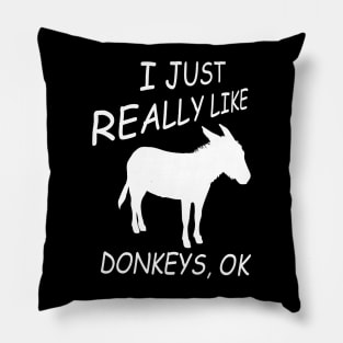 I Just Really Like Donkeys, Ok Pillow