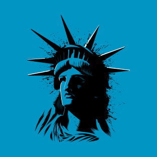 Splatter Statue of Liberty T-Shirt