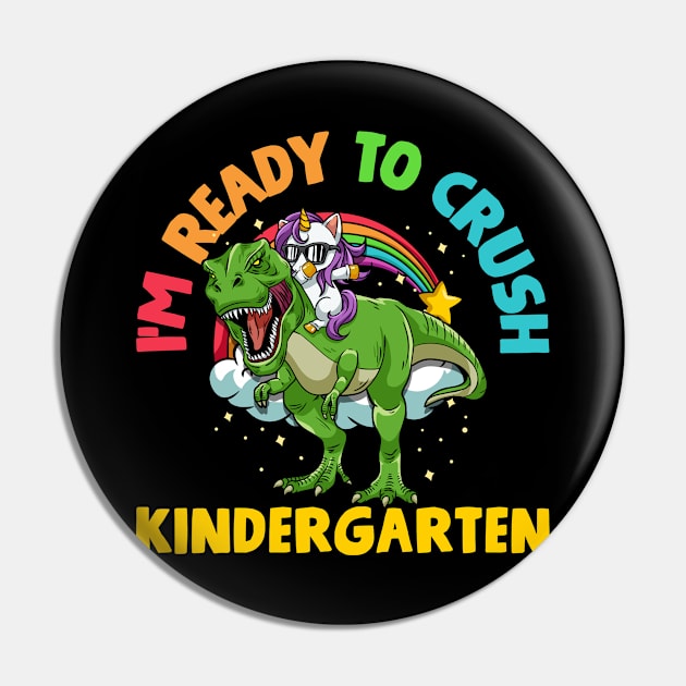 Kindergarten Back to School T Rex Pin by KAWAIITEE