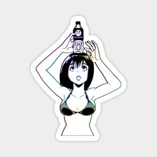 WATER BOTTLE - SAD JAPANESE ANIME AESTHETIC Magnet