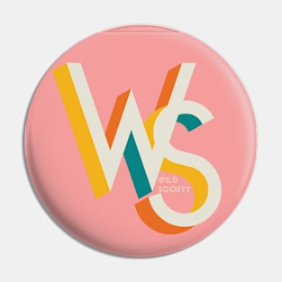 Wild Society Pink Logo Pin