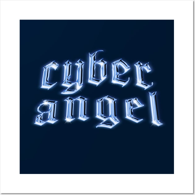Cyber Angel y2k cybercore design - Y2k Clothing - Sticker