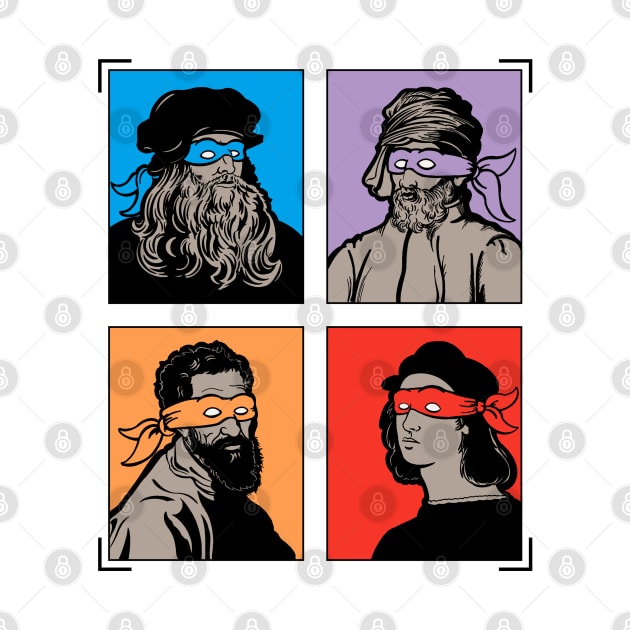 Renaissance Mutant Ninja Artists by Imagine8 Design