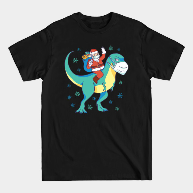 Discover Santa Riding Dinosaur T rex Christmas Gifts - Santa Riding Trex - T-Shirt