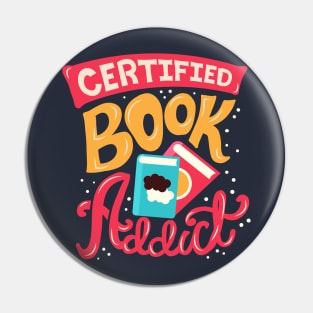 Book Addict Pin