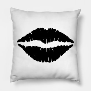 Lips Silhouette Pillow