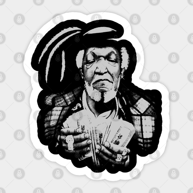 BALCKOUT FRED SANFORD MONEY Balck Out Sticker TeePublic